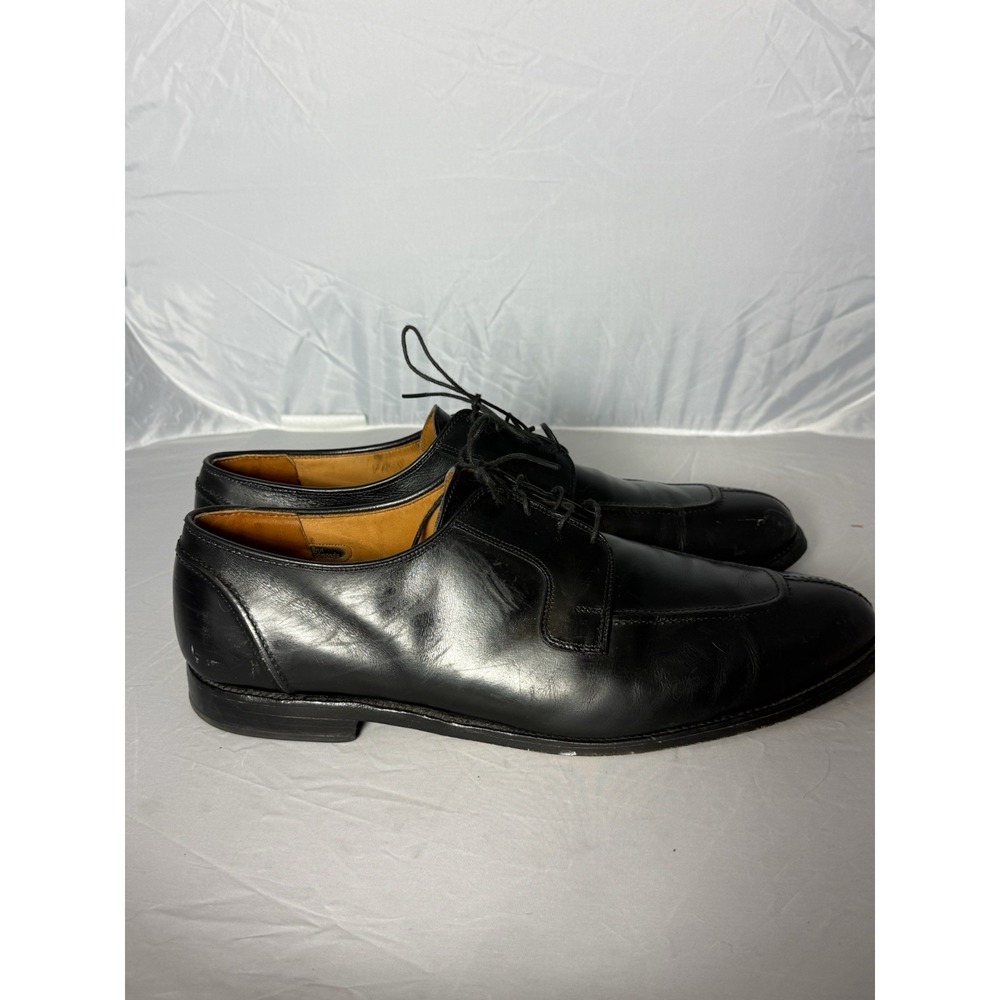 Allen Edmonds Hancock Black Leather Derby Dress Shoes Round Toe 15 D Men's - Picture 4 of 9